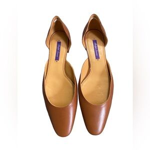 Ralph Lauren Purple Label D'Orsay Flats “Krissy” Model Size 39 1/2 B w/Bag